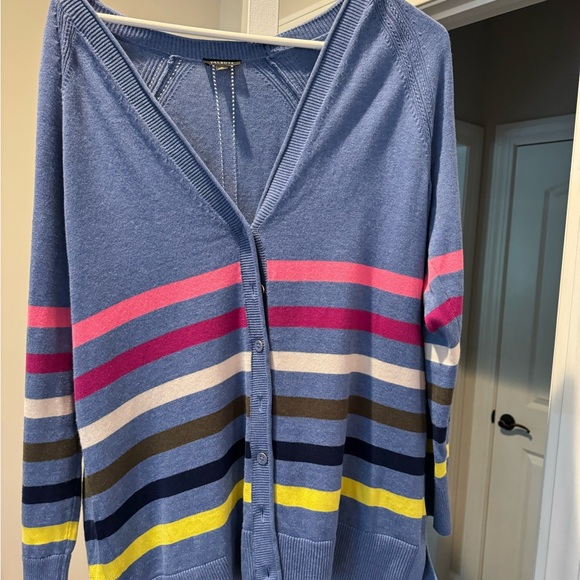 Talbots multi colored  long sleeved cardigan - Picture 3 of 4